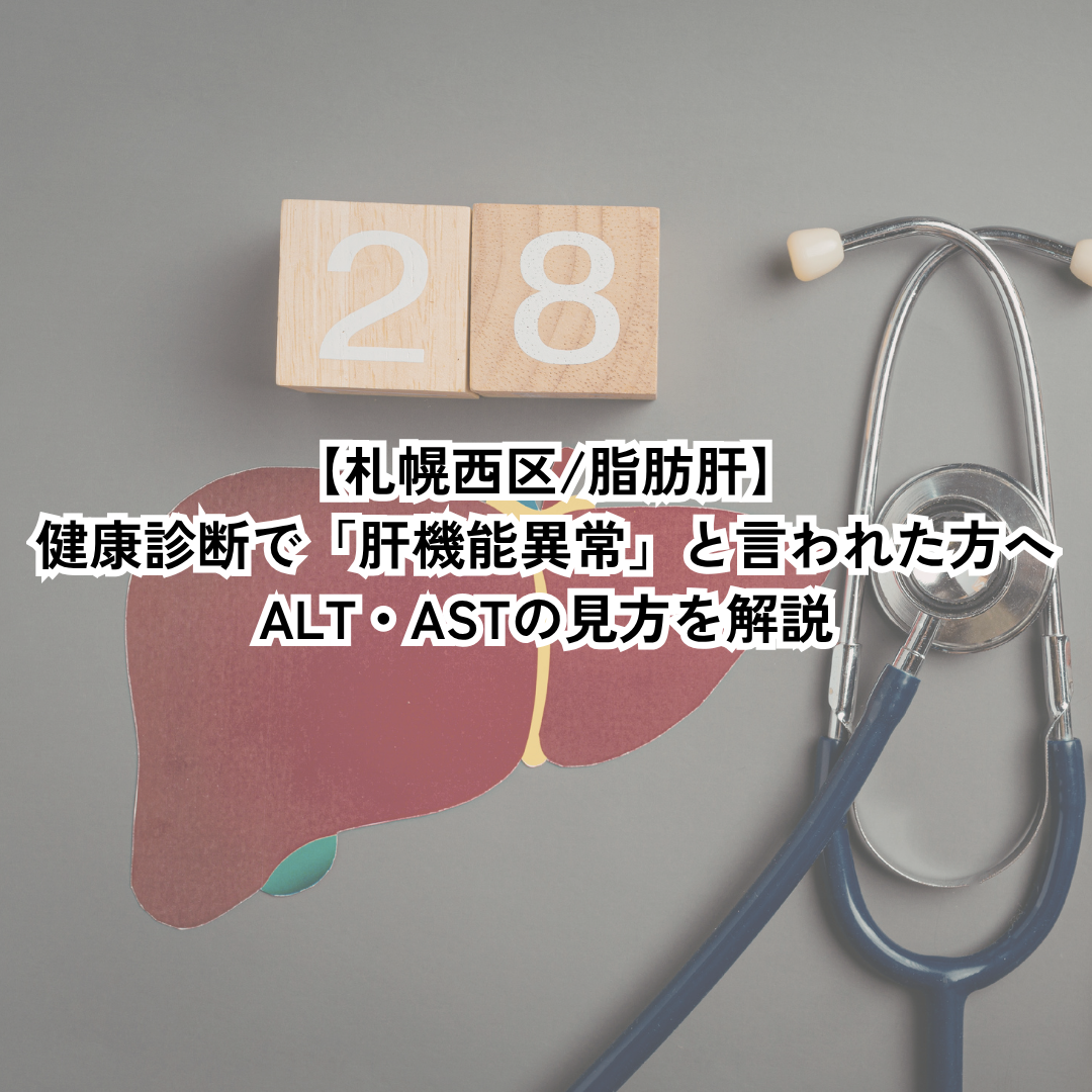 【札幌西区/脂肪肝】健康診断で「肝機能異常」と言われた方へ｜ALT・ASTの見方を解説